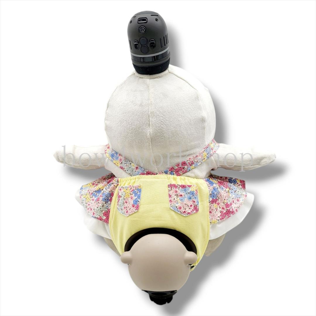 LOVOT ラボットの服ハンドメイド リバティ柄サロペットパンツ （イエロー）