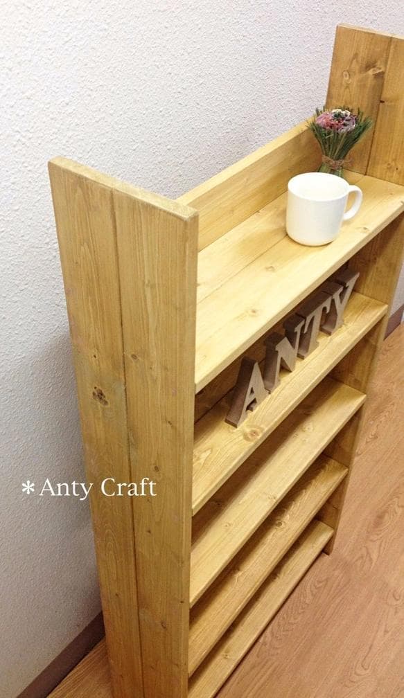 【サイズオーダー可】【引取可能】5段飾り棚 DVD収納 本棚 幅60cm DP