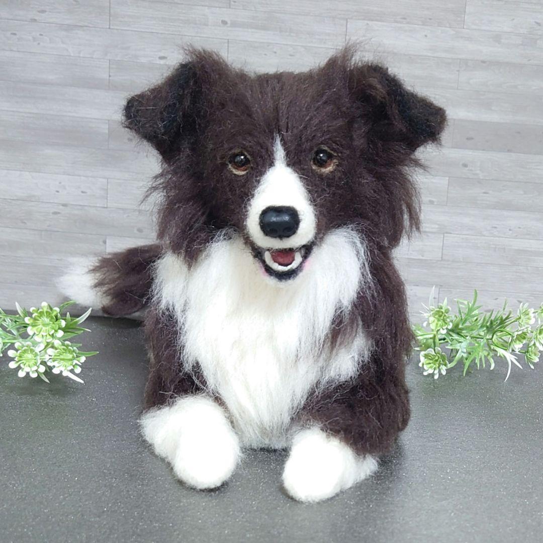 オーダー品　羊毛フェルト犬