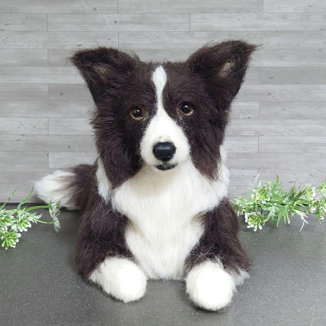 オーダー品　羊毛フェルト犬