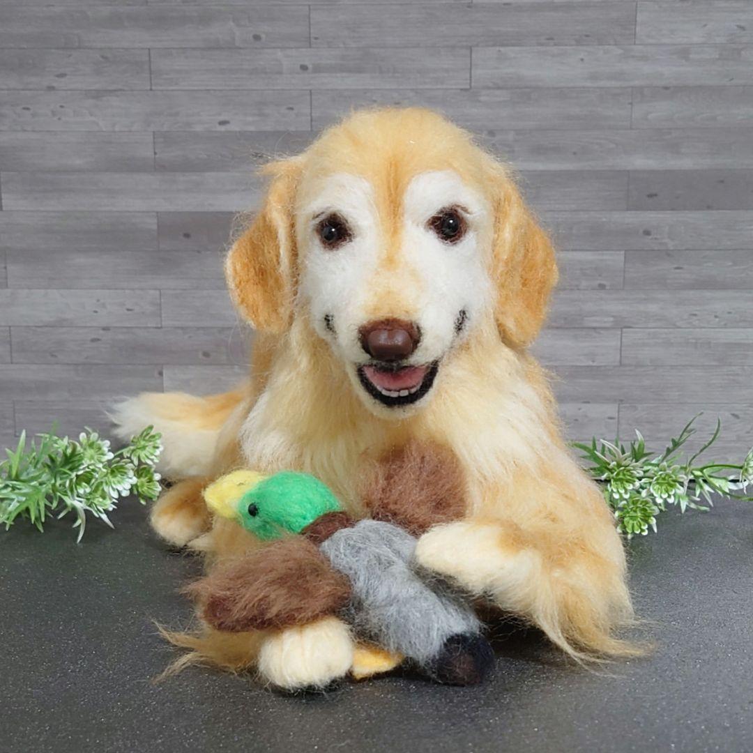 オーダー品　羊毛フェルト犬