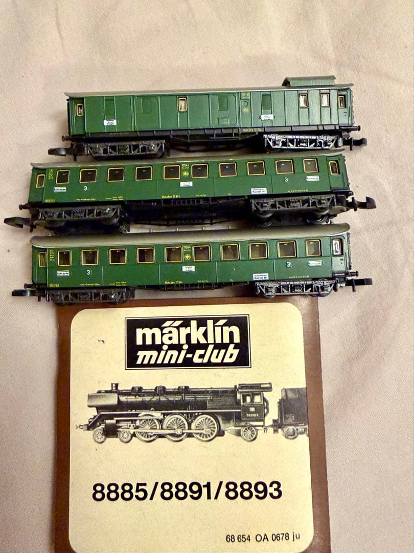 【セットの機関車無し】メルクリン　ミニクラブ8100セット　西ドイツ製