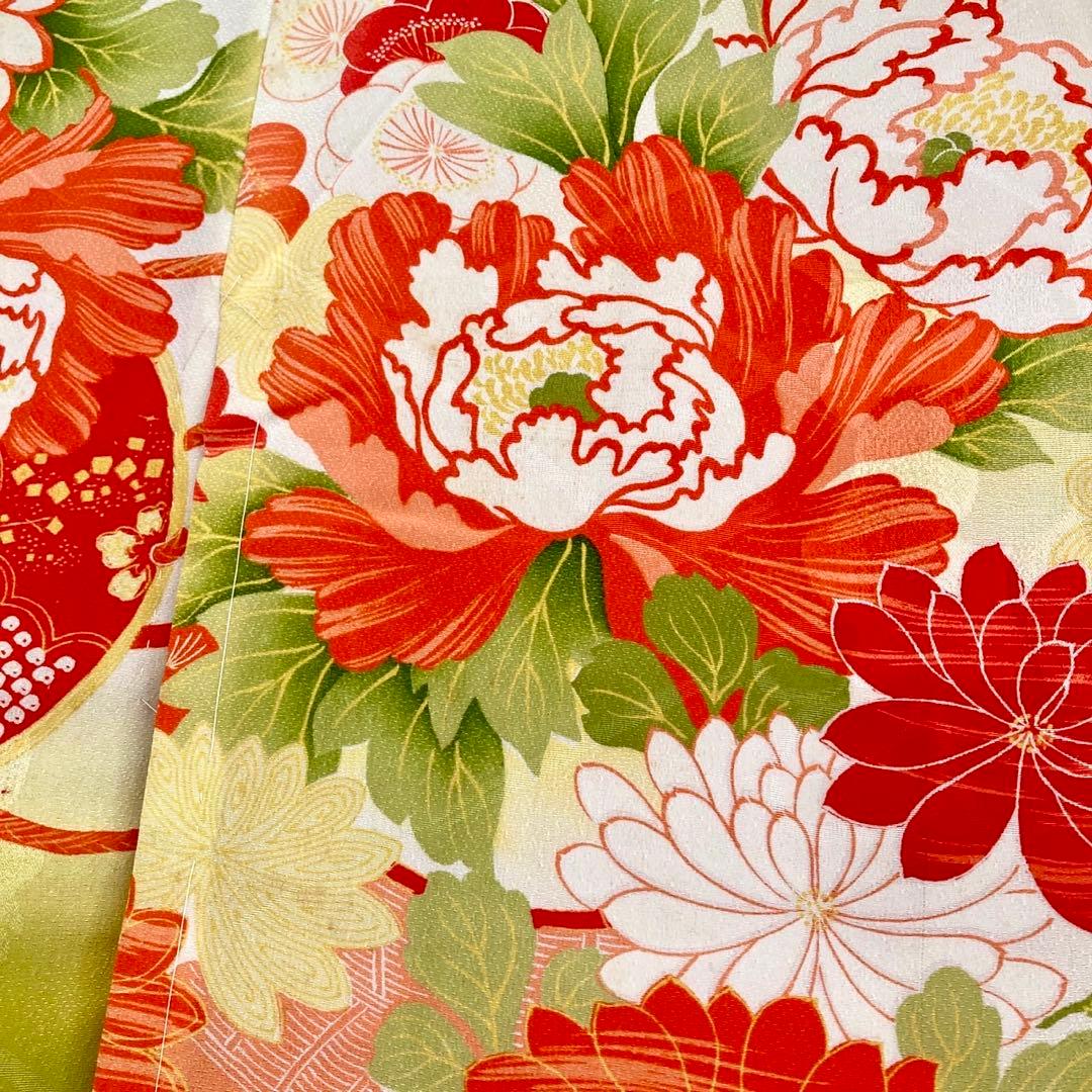 ★アンティーク　女の子　子供着物　3歳　七五三　　大正ロマン　NO48