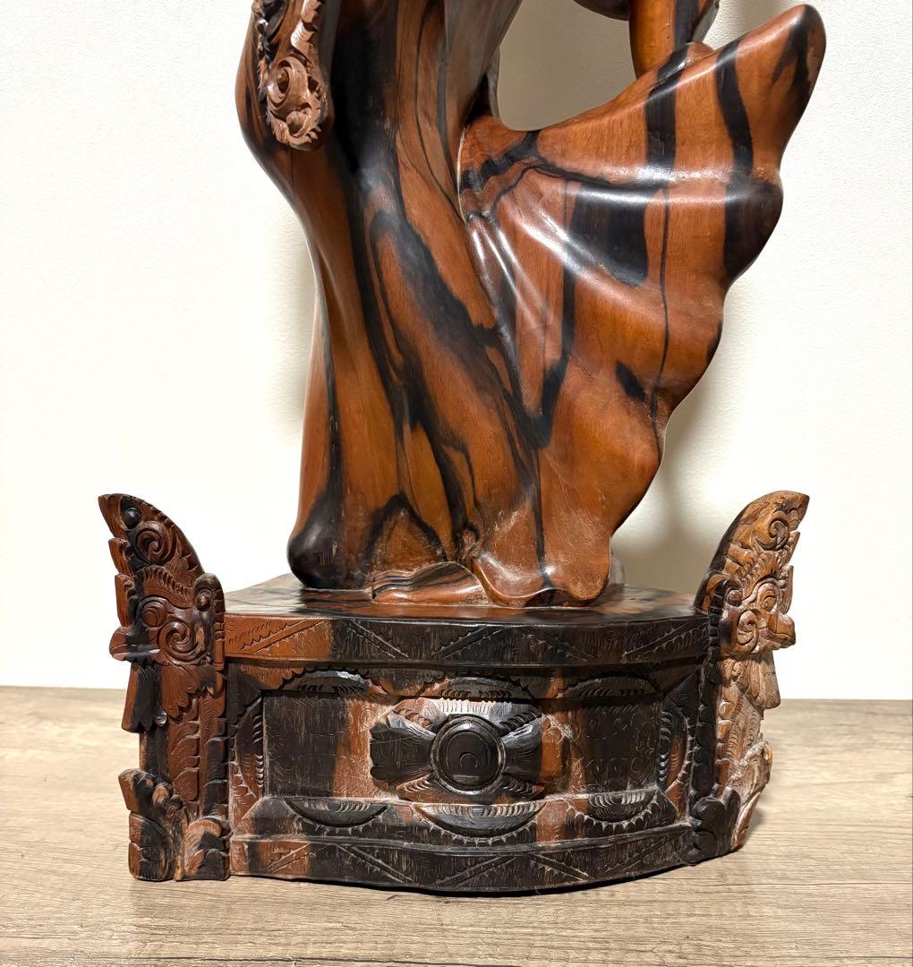 【130cm】 バリ　木製彫刻 女性像