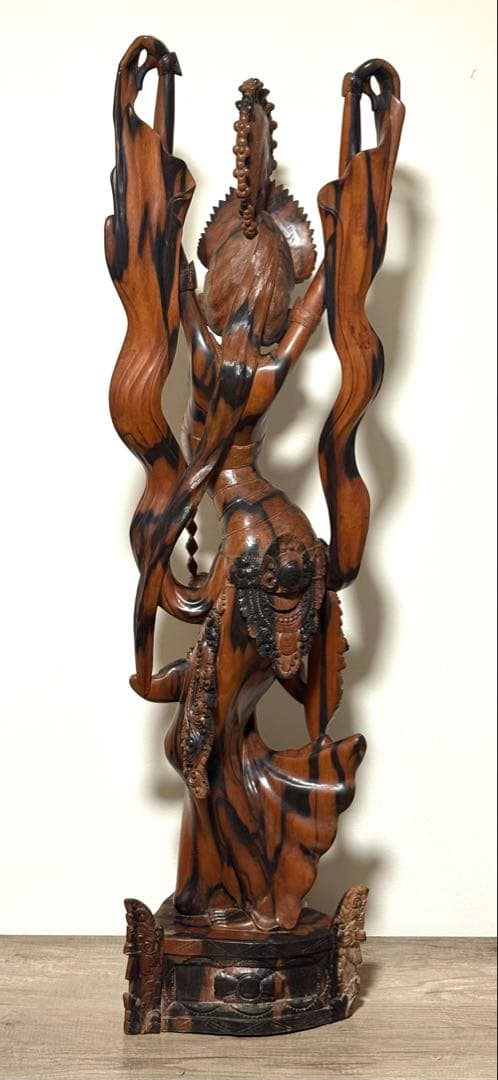 【130cm】 バリ　木製彫刻 女性像