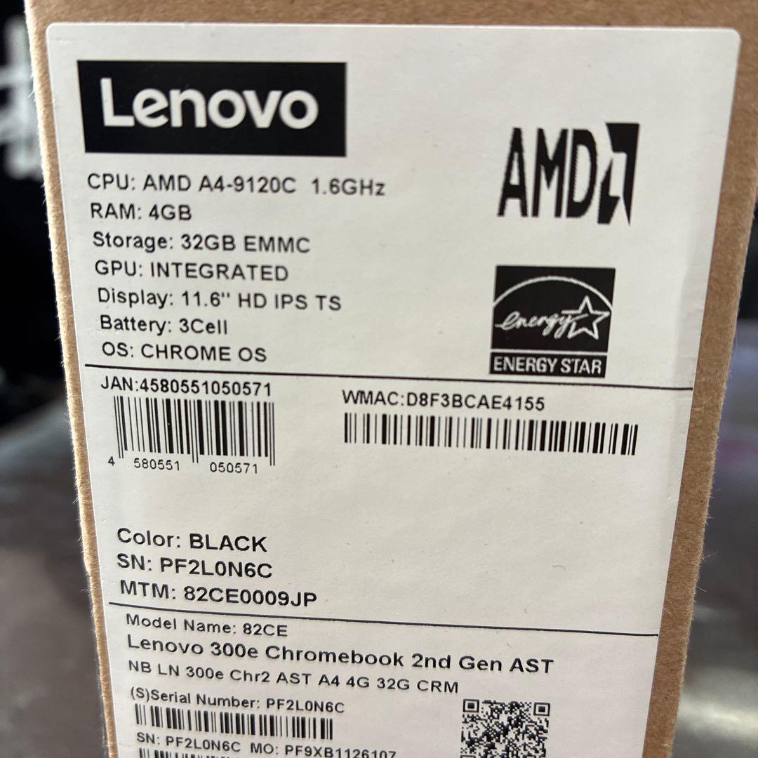 Chromebook本体 Lenovo 300e cbook 2nd Gen AST