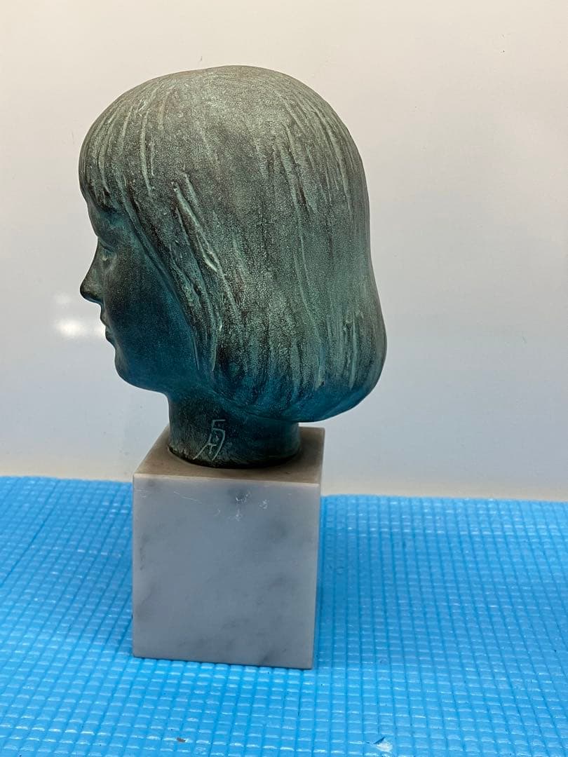 A0302)舟越保武 ブロンズ像　アンア　K嬢　2体セット