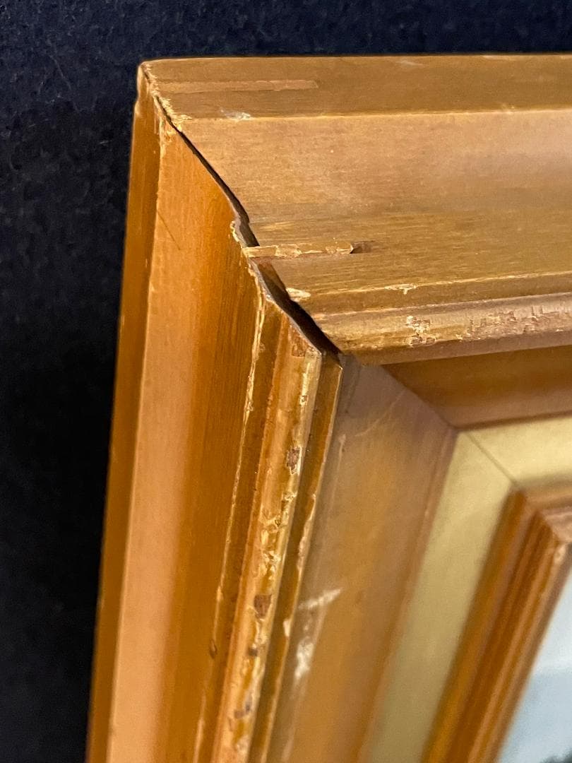 「真作」三浦巌「カプリ島」風景画　水彩画　額装　サイン有り　10P号