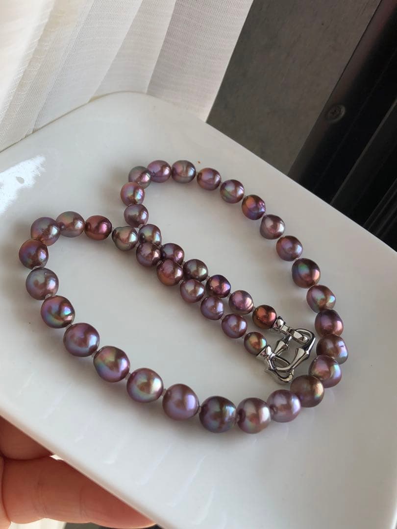 艶々　淡水バロックパールネックレス