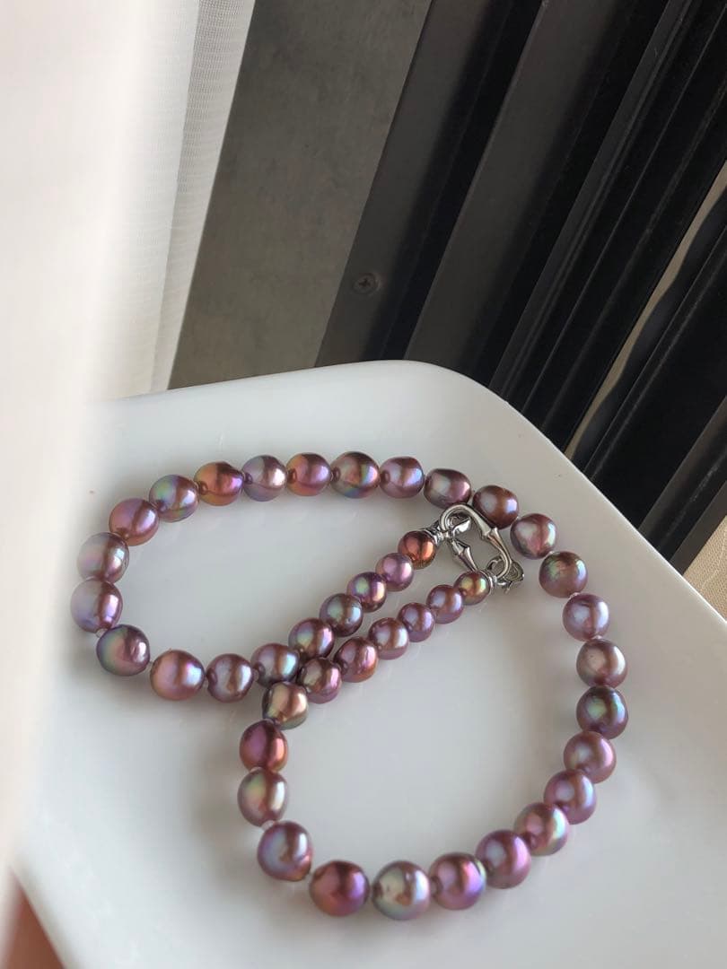 艶々　淡水バロックパールネックレス