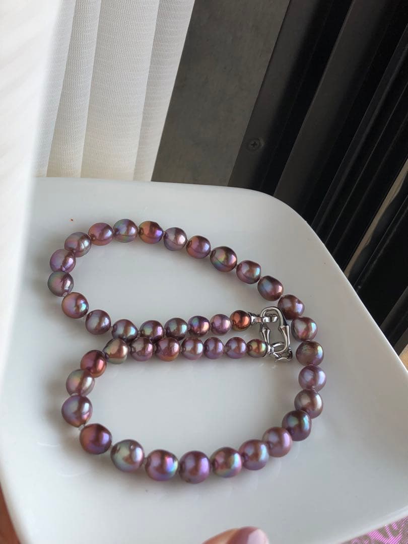 艶々　淡水バロックパールネックレス