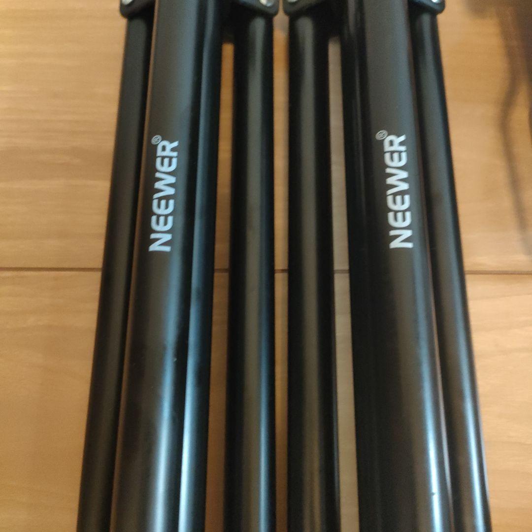 【2個セット】NEEWER NL480 LEDライト スタンド付 撮影照明