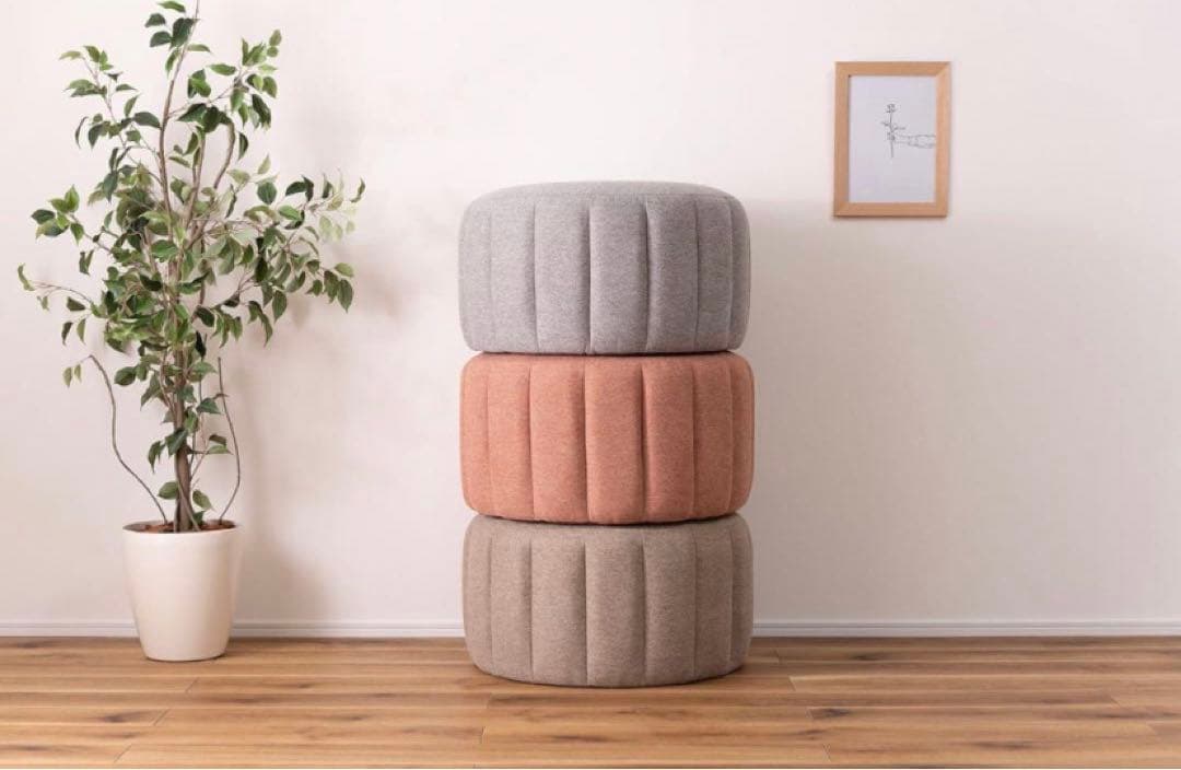 AZUMAYA スツール ピンク MYS-601PK