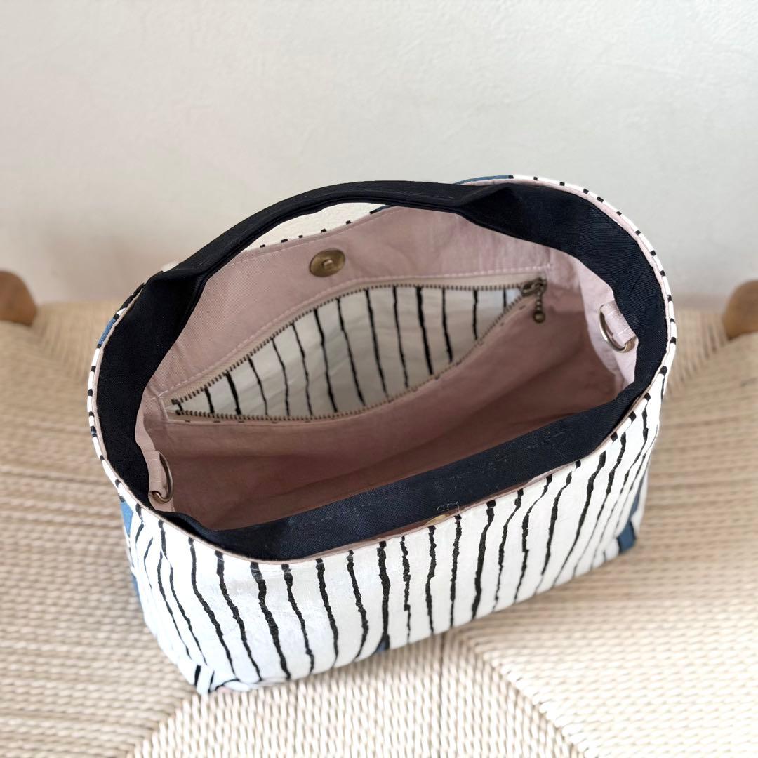 ⚮̈ミナペルホネン　ヌッピバッグ➕（プラス）swing blue