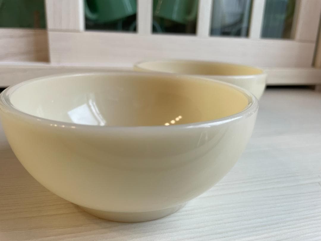 【レア希少】ファイヤーキング　最初期ダークアイボリーチリボウル2個