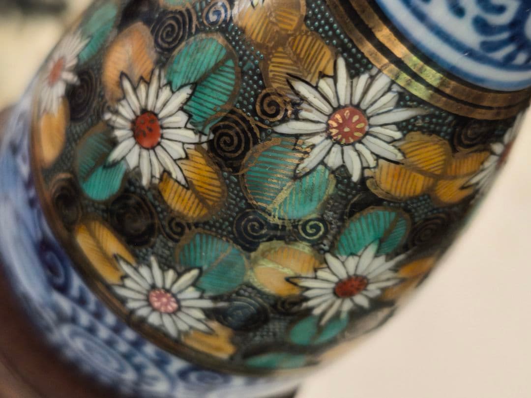 九谷花蛸唐草徳利