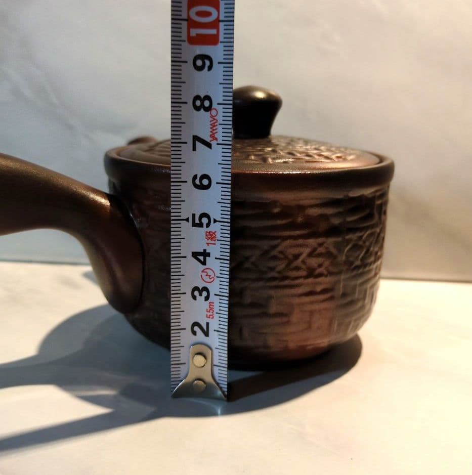【急須】赤茶色１客　お茶屋さんにて購入　中古品