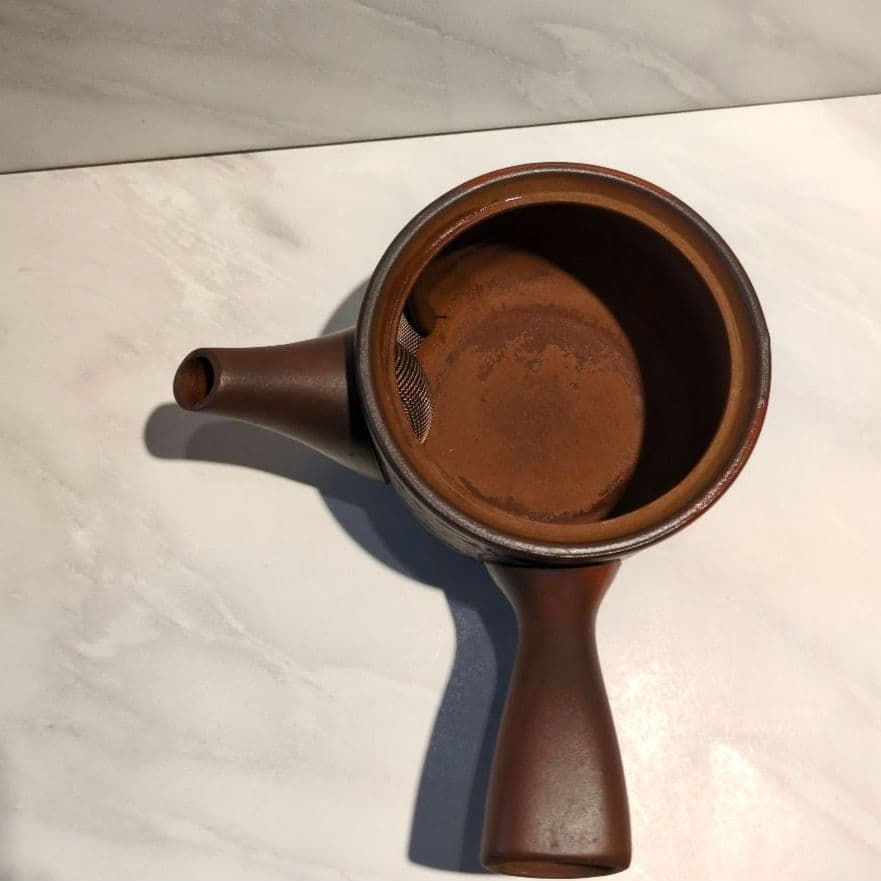 【急須】赤茶色１客　お茶屋さんにて購入　中古品