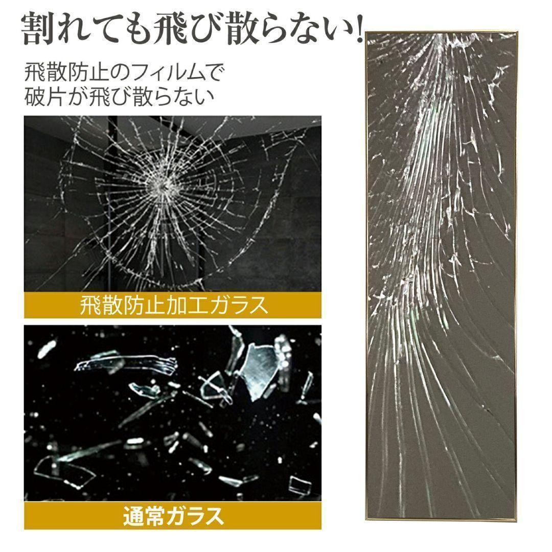 スタンド ミラー 全身鏡 160cmx50cm シルバー 1425