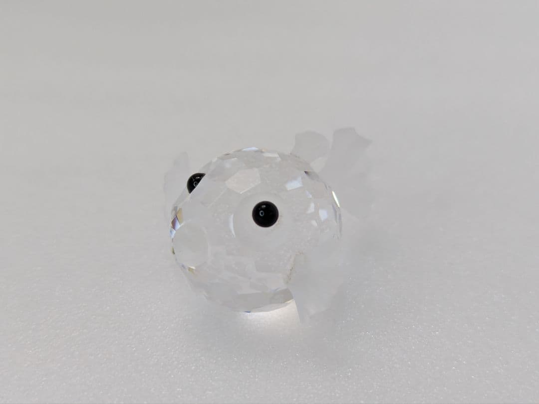 Swarovski スワロフスキー クリスタル フグ魚型置物 Used品