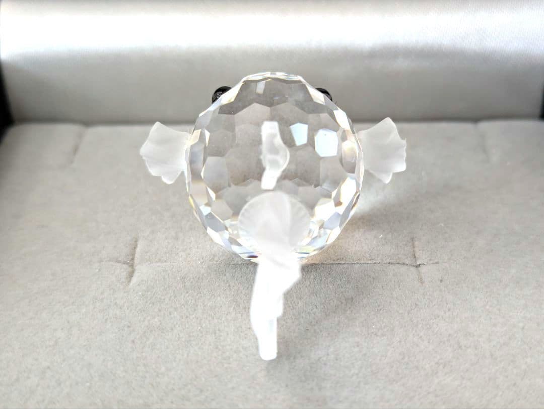 Swarovski スワロフスキー クリスタル フグ魚型置物 Used品