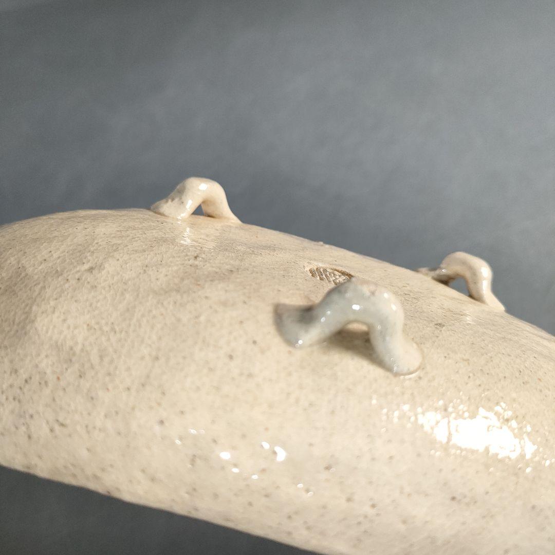 A1364-9/伊藤陶山 造/若松絵足付向附5客/共箱/銘々皿/飾皿/懐石道具/