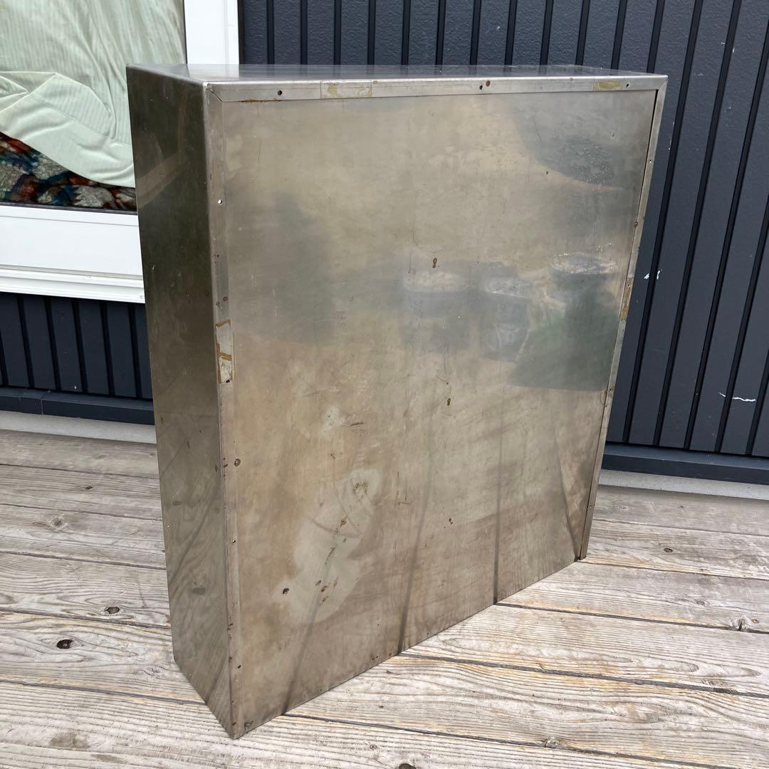 昭和レトロ インダストリアル 4段ステンレスラック 飾り棚 古家具 ビンテージ