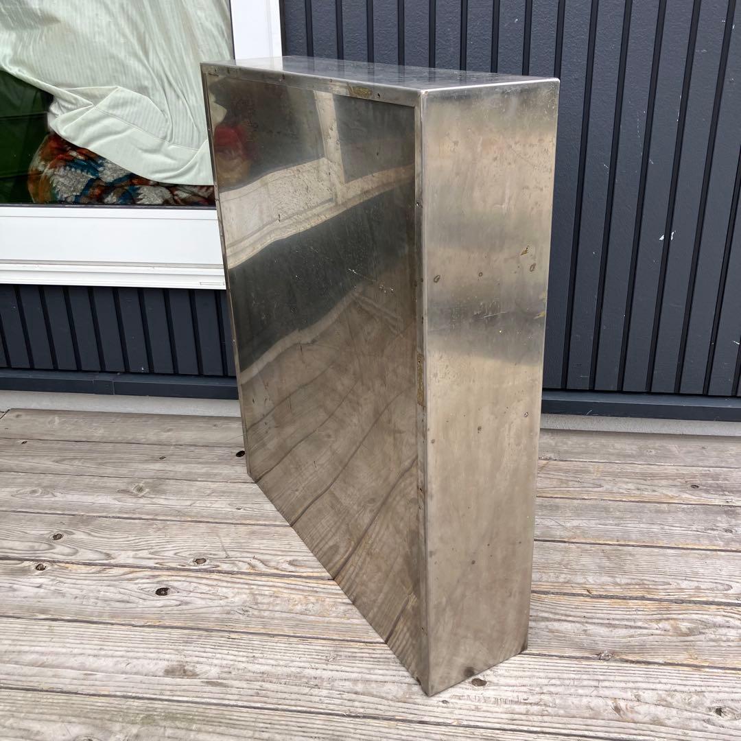 昭和レトロ インダストリアル 4段ステンレスラック 飾り棚 古家具 ビンテージ