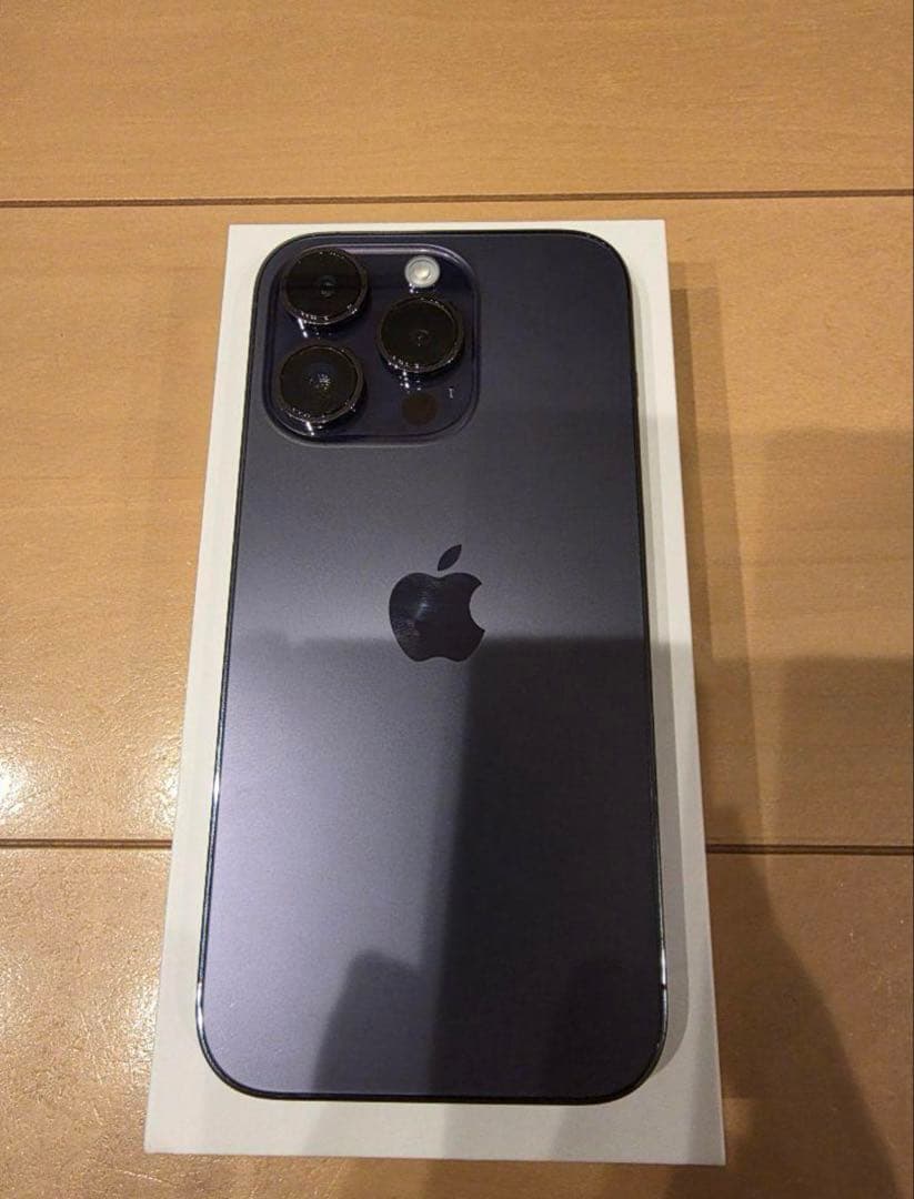 (美品)iPhone 14 Pro 256GB ディープパープル simフリー