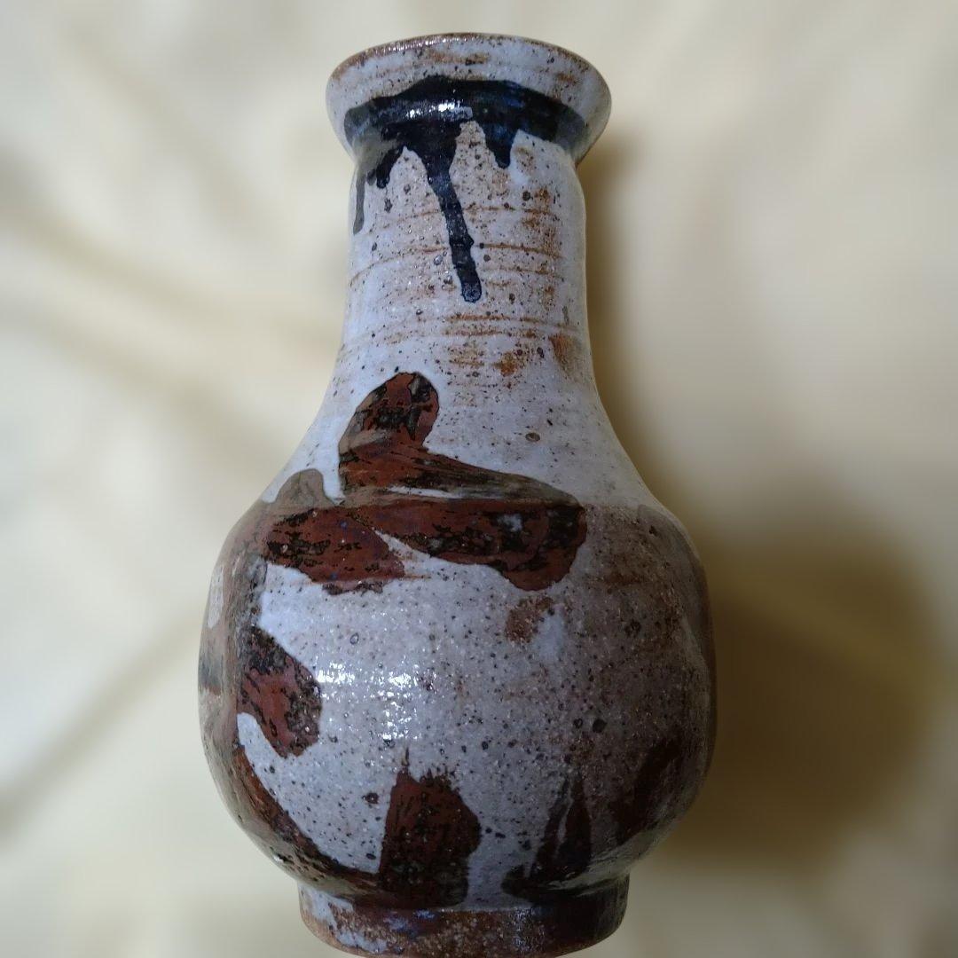 作品名　雪月花　陶器　ギャラリー二井　骨董　花瓶　焼き物