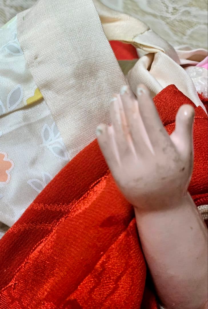 ☆うさぎ✨市松人形(訳あり）『♡華姫♡御前&豆:市松人形セット』✨