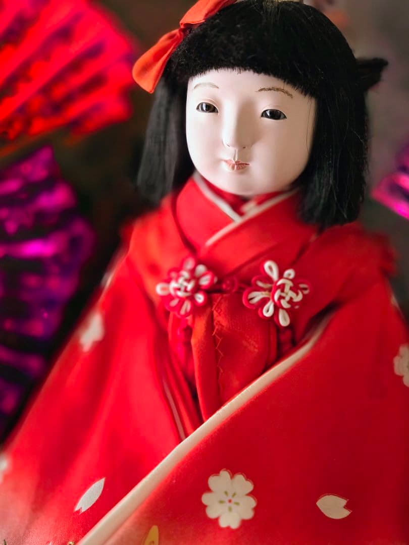 ☆うさぎ✨市松人形(訳あり）『♡華姫♡御前&豆:市松人形セット』✨