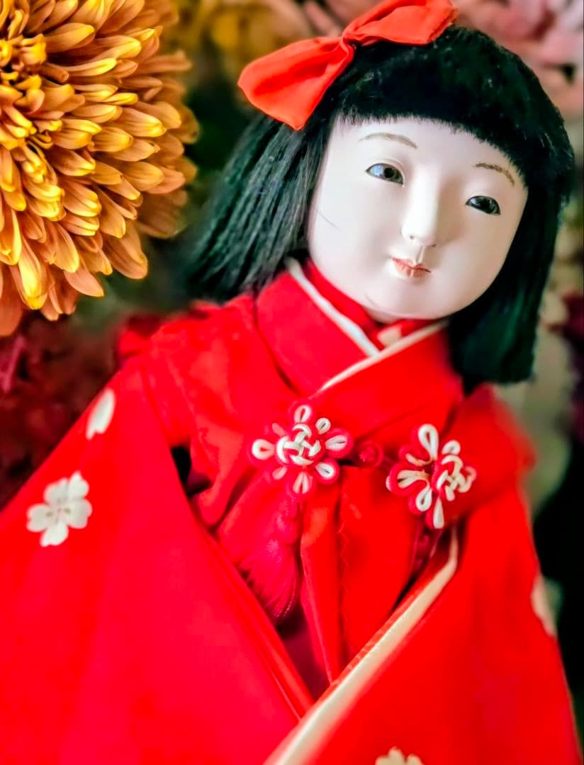 ☆うさぎ✨市松人形(訳あり）『♡華姫♡御前&豆:市松人形セット』✨