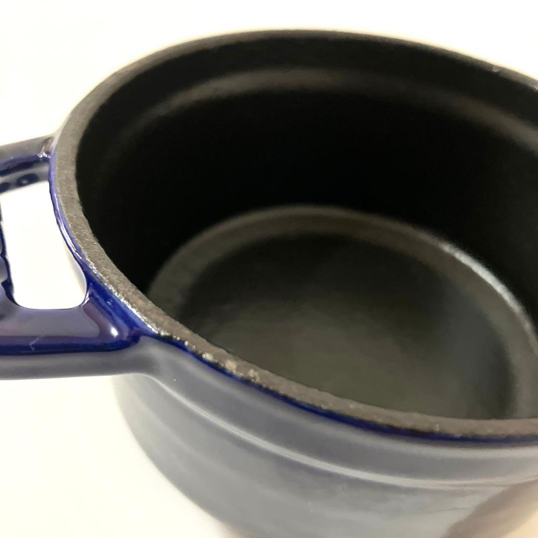 【未使用】staub ストウブ ピコ ココット ラウンド 10cm ブルー