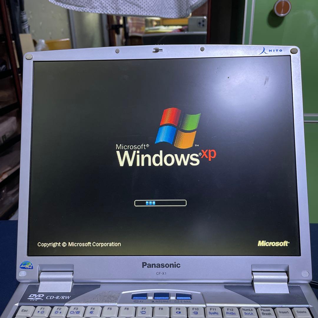 (ジャンク)Panasonic CF-X1 ノートPC シルバー