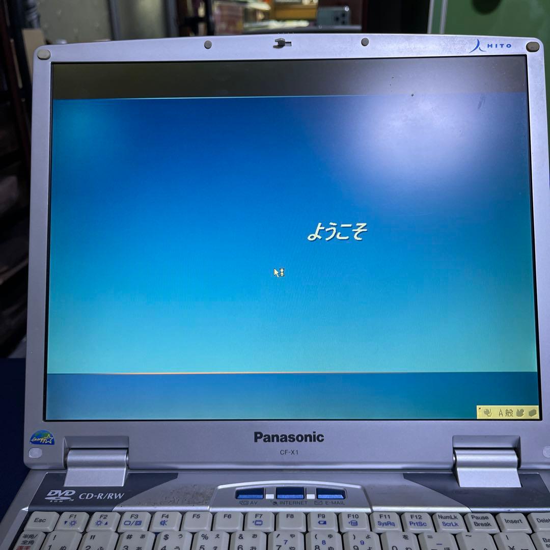 (ジャンク)Panasonic CF-X1 ノートPC シルバー