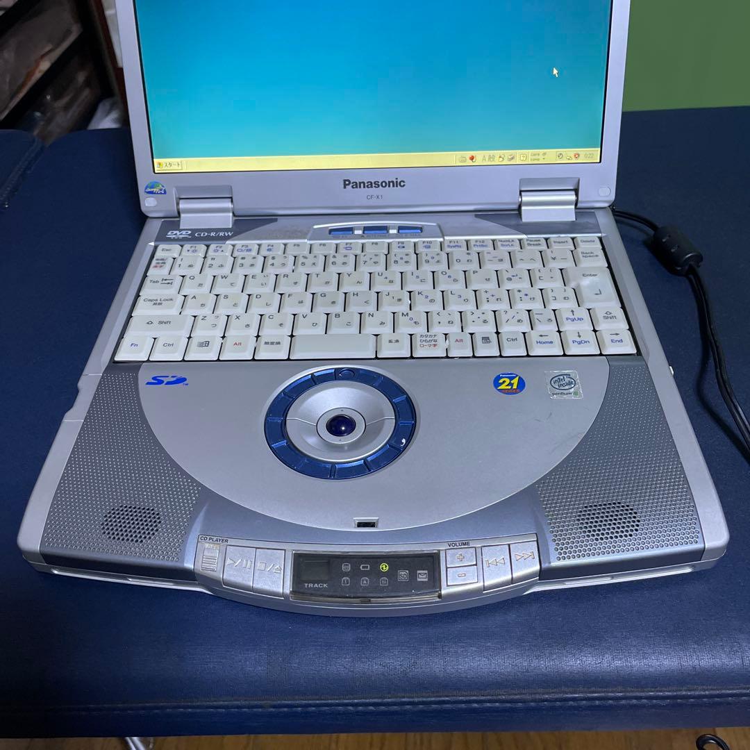 (ジャンク)Panasonic CF-X1 ノートPC シルバー