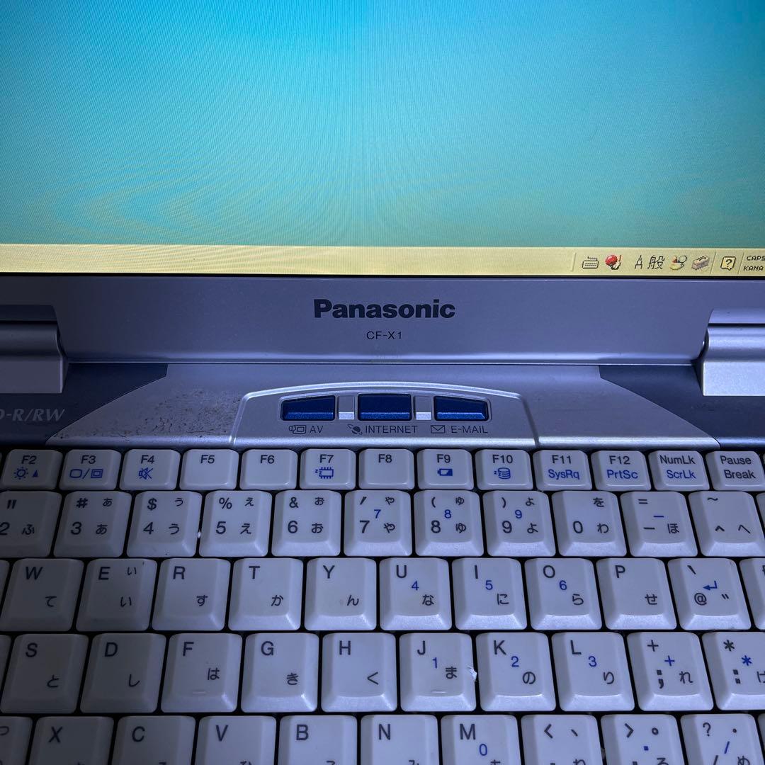 (ジャンク)Panasonic CF-X1 ノートPC シルバー