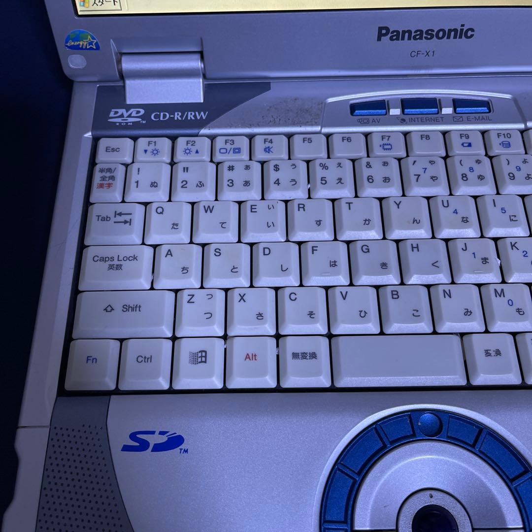 (ジャンク)Panasonic CF-X1 ノートPC シルバー
