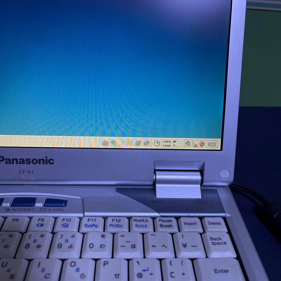 (ジャンク)Panasonic CF-X1 ノートPC シルバー