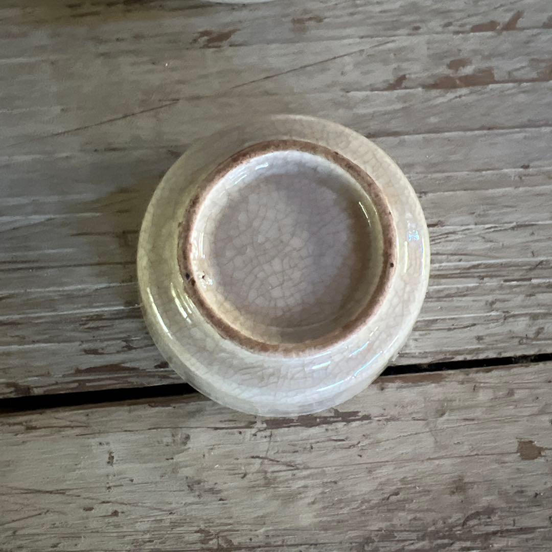 実家整理　古い小ぶりな煎茶碗五客 c