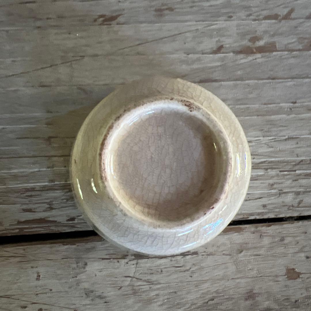 実家整理　古い小ぶりな煎茶碗五客 c