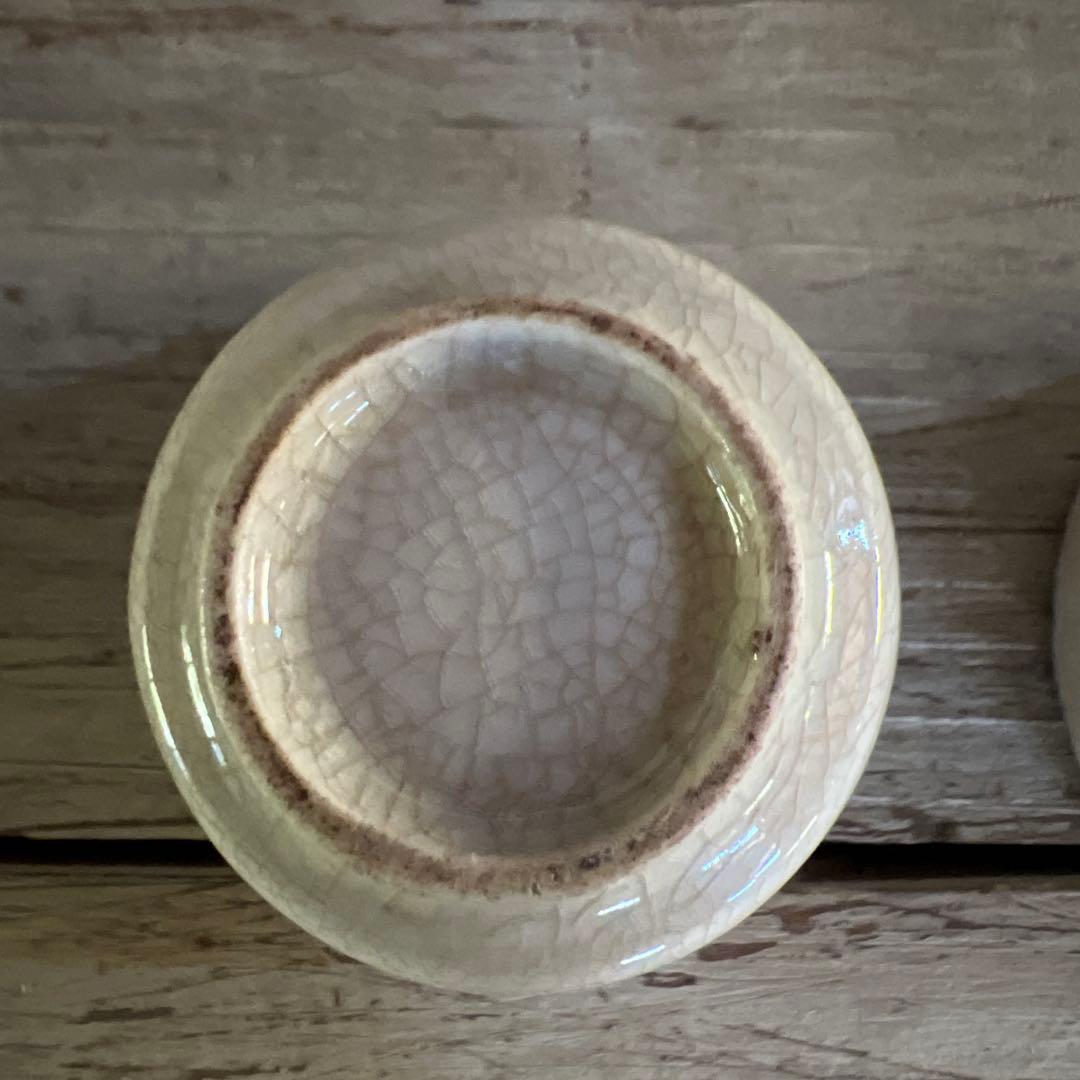 実家整理　古い小ぶりな煎茶碗五客 c