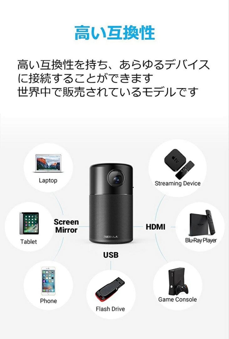 NEBULA by Anker プロジェクター 本体