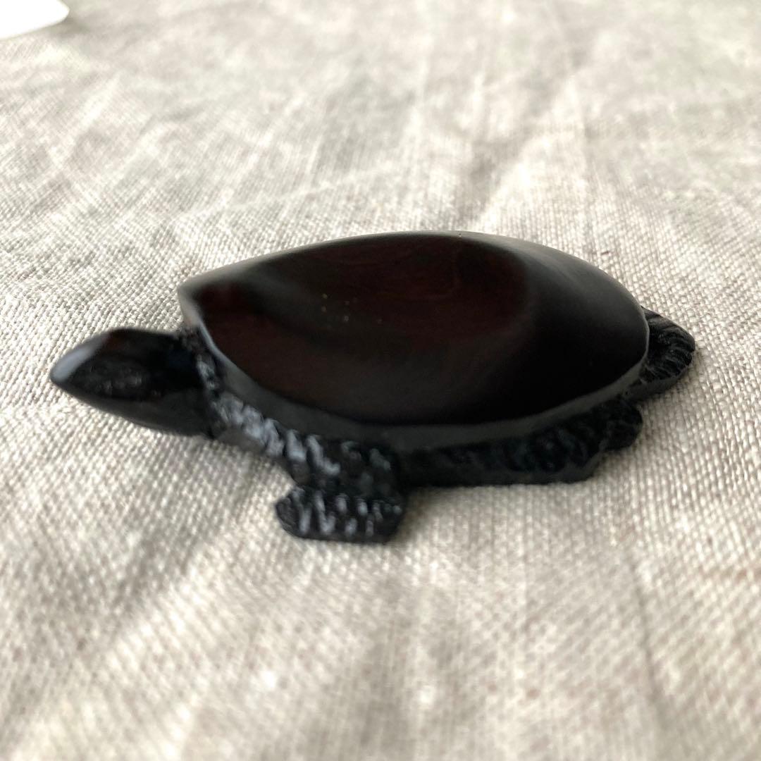 埋れ木細工の箸置　亀ペア　埋木　仙台