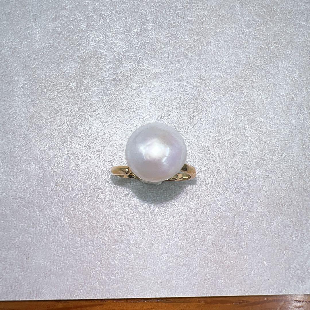 淡水パールリング ゴールドメッキ フリーサイズ