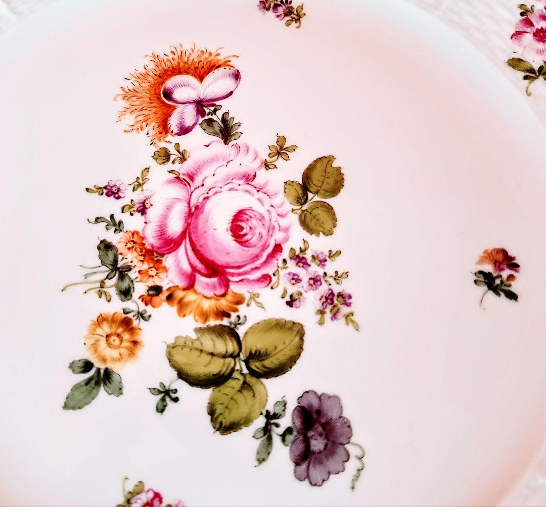 ヘレンド【美品】〘マスターペインターサイン入〙《フラワーブーケ》ディナープレート