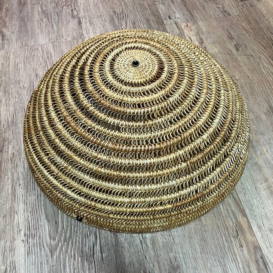 人気　籐 籐傘　照明 シーリングライト　3灯