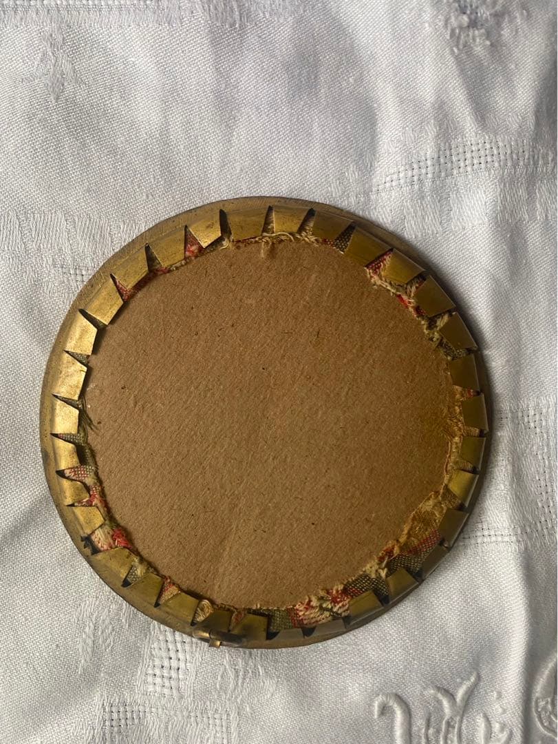 アンティーク フォトフレーム 丸　フランス　蚤の市　ブロカント