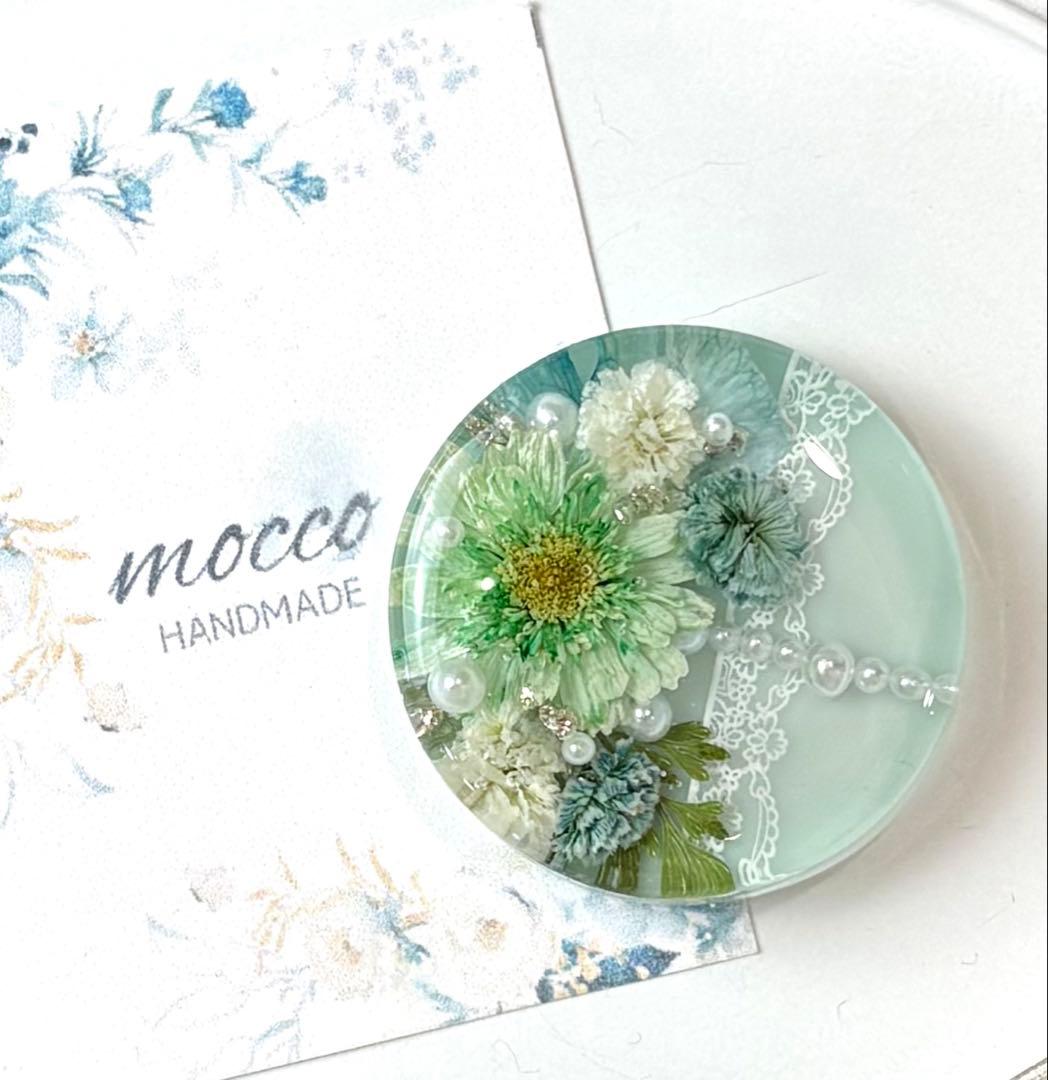 メル30077様　レジンヘアゴム ポニーフック　ドライフラワー　No.321